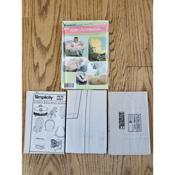 Simplicity 4636 Baby Accessories New Uncut - Picture 2 of 4